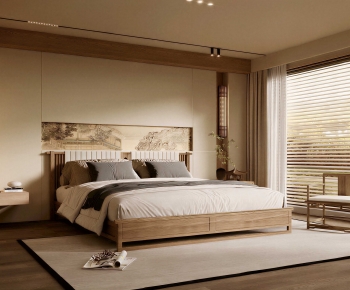 New Chinese Style Bedroom-ID:727179111