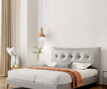 Modern Double Bed-ID:406429059