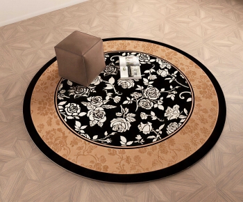 French Style Circular Carpet-ID:376890907