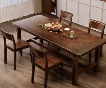 New Chinese Style Dining Table And Chairs-ID:697463044