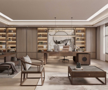 New Chinese Style Manager's Office-ID:828919446