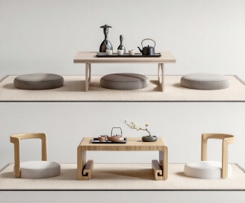 Japanese Style Tea Tables And Chairs-ID:492417101