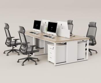 Modern Office Desk And Chair-ID:981775051