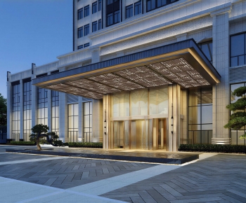 Modern Facade Element-ID:392947912