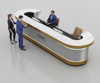 Modern Reception Desk-ID:453938961