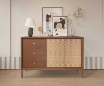Nordic Style Side Cabinet-ID:371025094