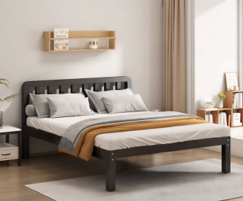 Modern Double Bed-ID:214503055