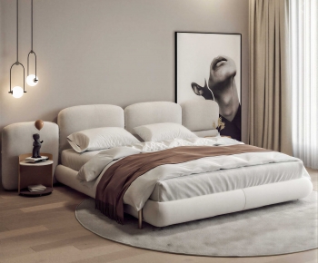 Modern Double Bed-ID:433737994