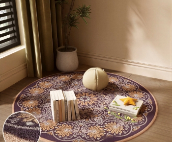 Modern Circular Carpet-ID:382790098