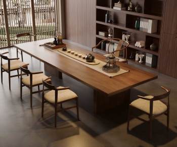 New Chinese Style Tea Tables And Chairs-ID:608555081