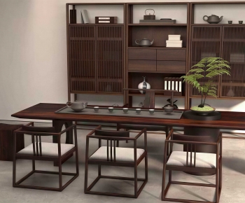 New Chinese Style Tea Tables And Chairs-ID:640424978