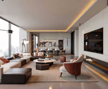 Modern A Living Room-ID:944665917