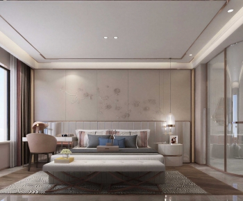 New Chinese Style Bedroom-ID:517008071