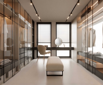 Modern Clothes Storage Area-ID:476881988