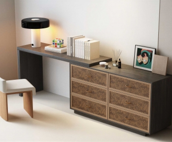 Modern Computer Desk And Chair-ID:885641105