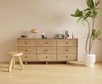 Wabi-sabi Style Chest Of Drawers-ID:594213015