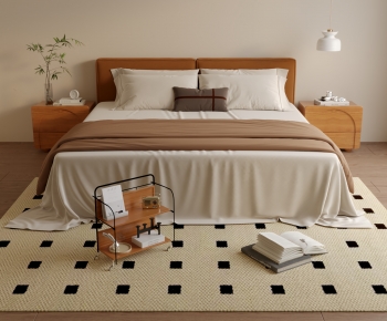 Modern Double Bed-ID:975342041