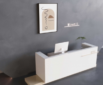 Modern Reception Desk-ID:480589964