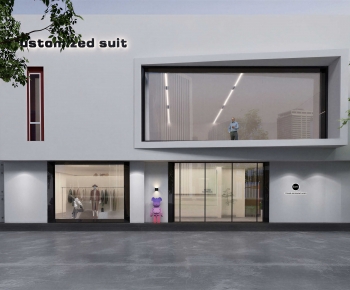 Modern Facade Element-ID:958498007