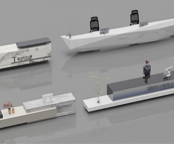 Modern Reception Desk-ID:154434928