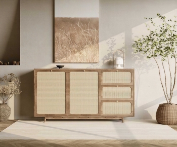 Wabi-sabi Style Entrance Cabinet-ID:482033016