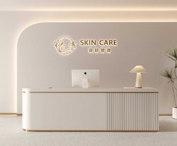 Modern Reception Desk-ID:648601062