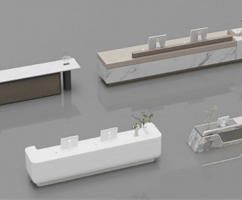 Modern Reception Desk-ID:493043906