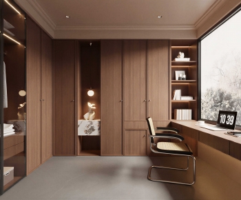 Modern Clothes Storage Area-ID:448128941