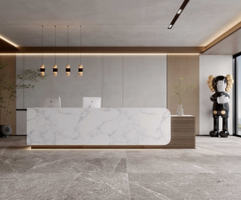 Modern Office Reception Desk-ID:284401895