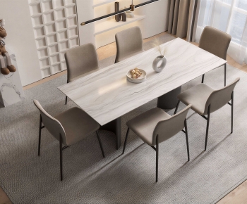 Modern Dining Table And Chairs-ID:897928007