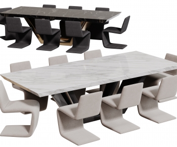 Modern Dining Table And Chairs-ID:844027041