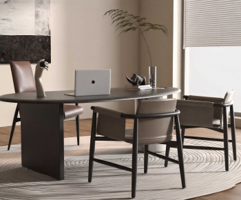 Modern Computer Desk And Chair-ID:797485113