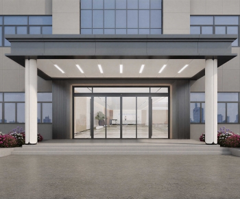 Modern Facade Element-ID:107119132