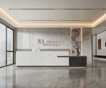 Modern Office Reception Desk-ID:731880902