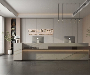 Modern Office Reception Desk-ID:428911921