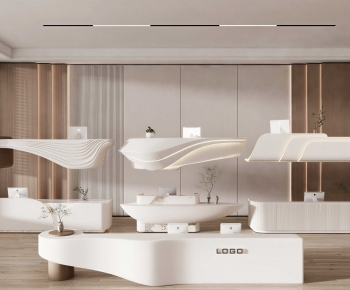 Modern Reception Desk-ID:306340935