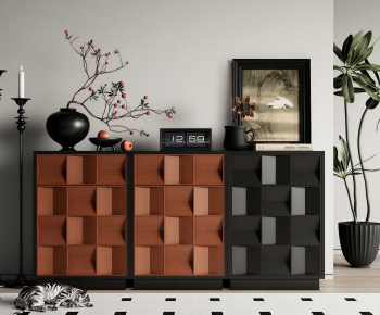 Wabi-sabi Style Entrance Cabinet-ID:928659468