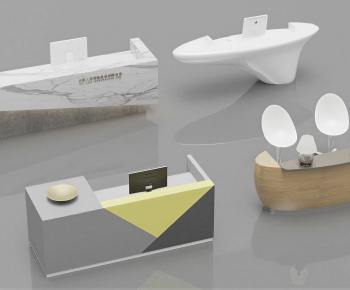 Modern Reception Desk-ID:495116005