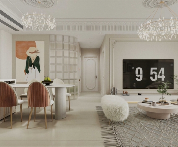 Modern A Living Room-ID:662163023