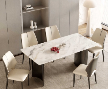Modern Dining Table And Chairs-ID:437386041