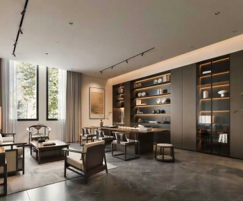 New Chinese Style Manager's Office-ID:930821905