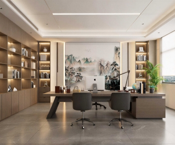 New Chinese Style Manager's Office-ID:590523003