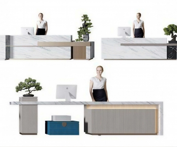 Modern Reception Desk-ID:448472026