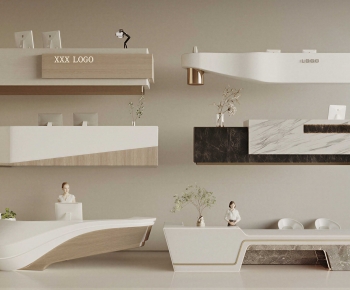 Modern Reception Desk-ID:741206886