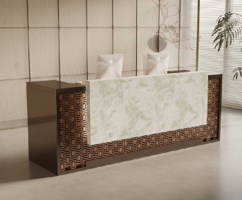 New Chinese Style Reception Desk-ID:103259148