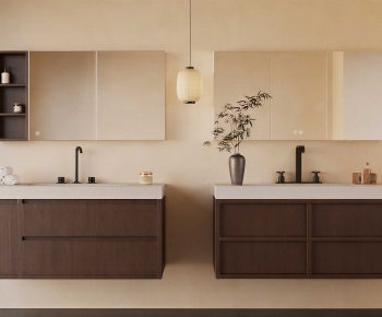 New Chinese Style Bathroom Cabinet-ID:686481009