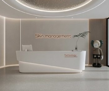 Modern Office Reception Desk-ID:890722996