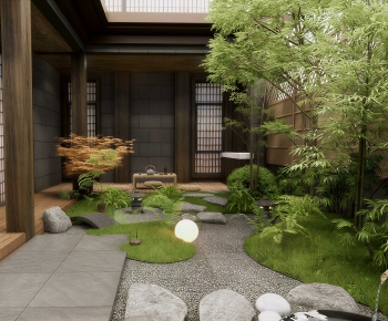 Japanese Style Courtyard/landscape-ID:791189918