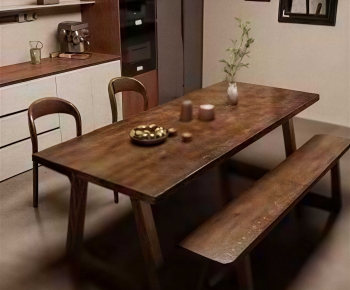 Wabi-sabi Style Dining Table And Chairs-ID:817188027