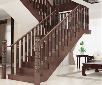 New Chinese Style Staircase-ID:666140081
